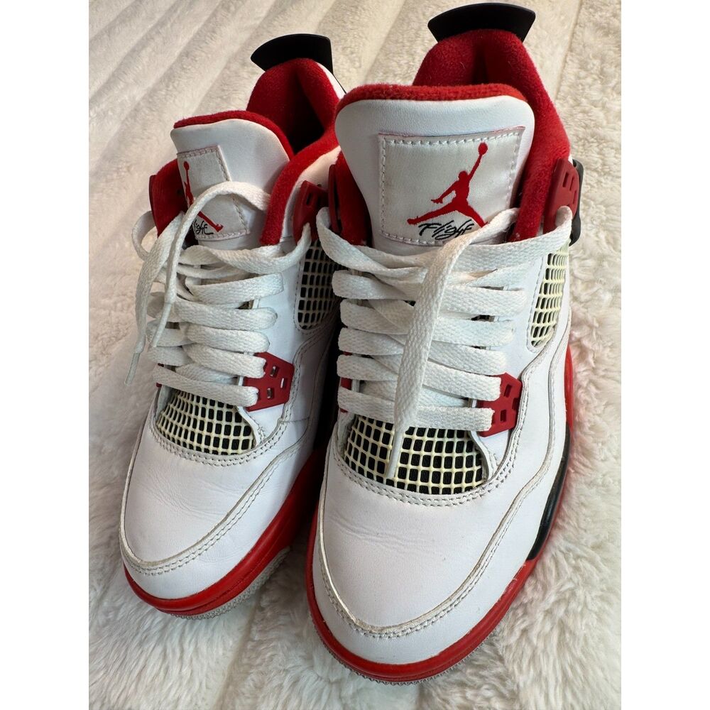 408452-160 Nike Air Jordan 4 Retro OG 'Fire Red' Size 5.5Y